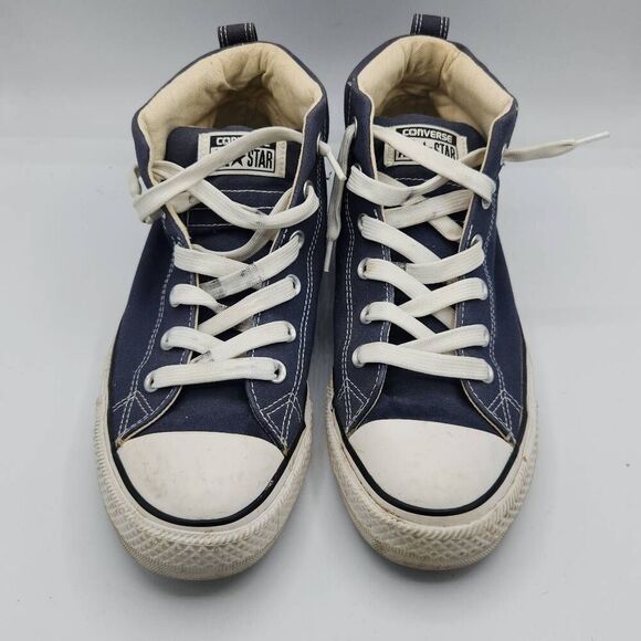 Converse Other - Converse All Star Men's Size 9 Women's 11 Blue Canvas Mid Rise Sneakers Shoes